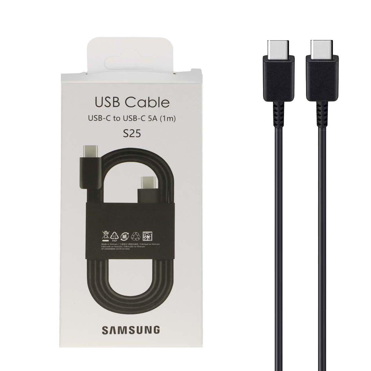 کابل شارژ فست Samsung Type-C To Type-C مدل S25 EP-DN980 - مشکی
