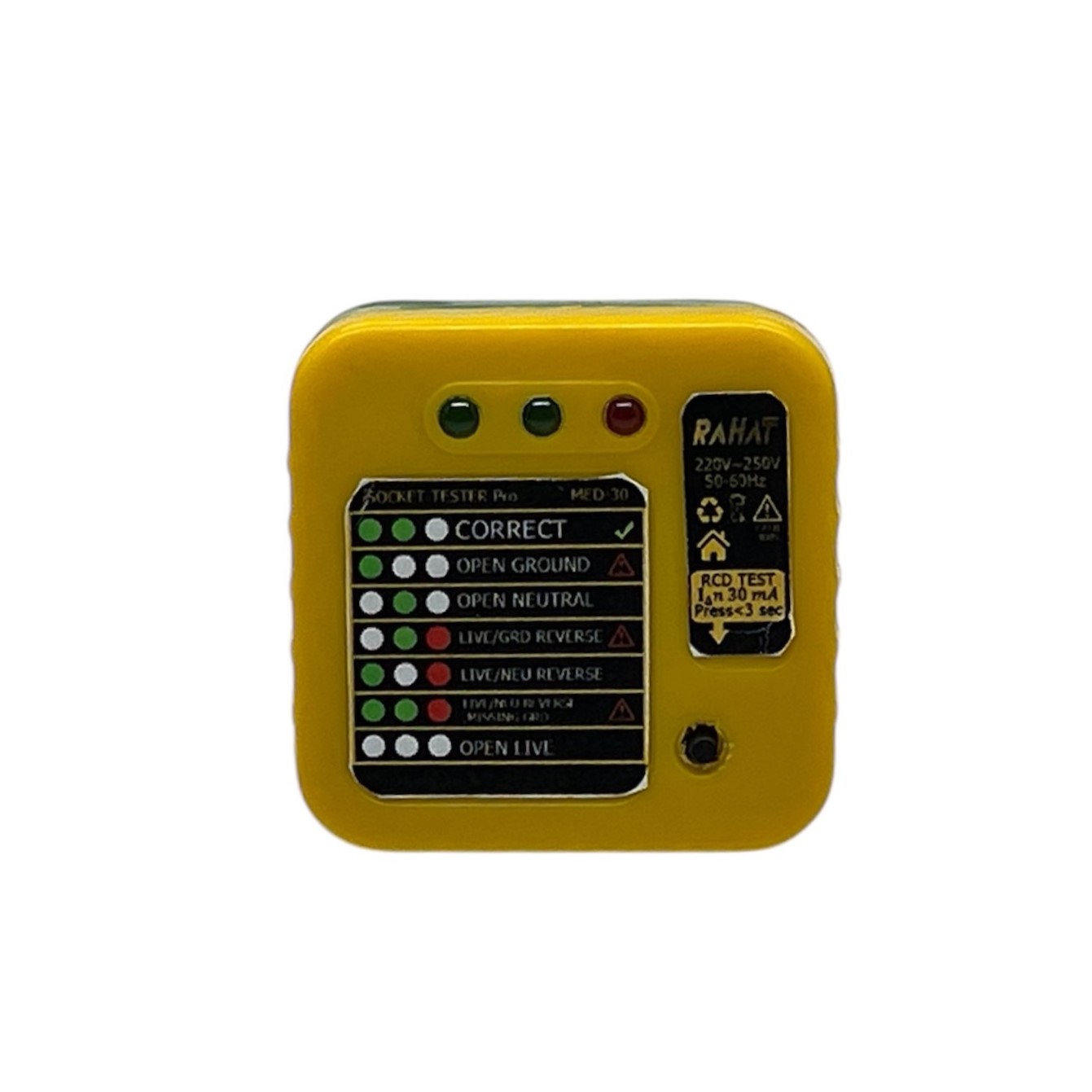تستر پریز راحت تک رنج RCD