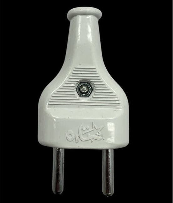 دوشاخه برق ستاره سفید و مشکی