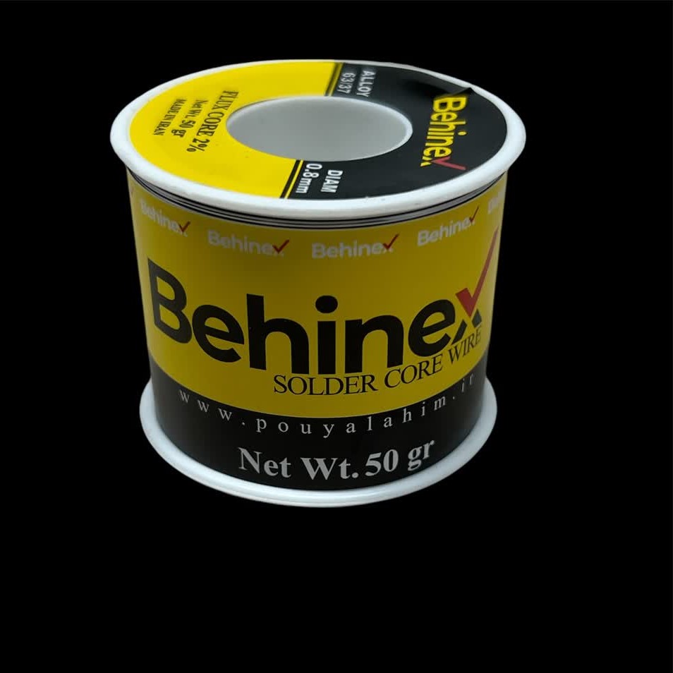 سیم لحیم بهینکس 250 گرمی قطر 8 mm
